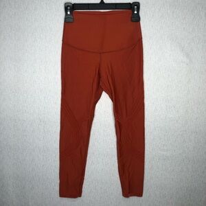 Fanka Body Sculpt Compression 7/8 Leggings Reversible Wear High Rise XS Orange